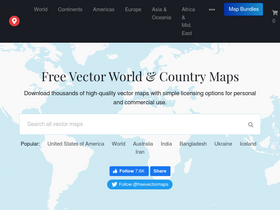 'freevectormaps.com' screenshot