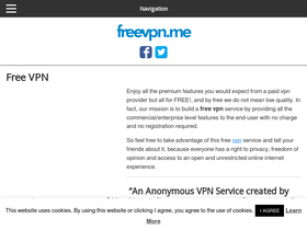 'freevpn.me' screenshot