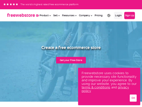 'freewebstore.com' screenshot