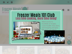 'freezermeals101.com' screenshot
