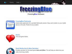 'freezingblue.com' screenshot