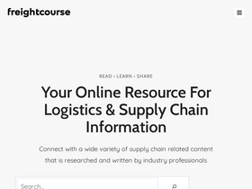 'freightcourse.com' screenshot
