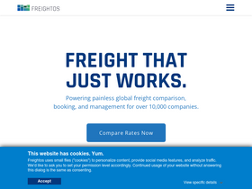 'freightos.com' screenshot