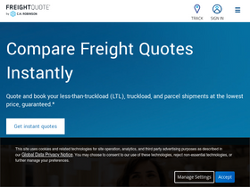 'freightquote.com' screenshot
