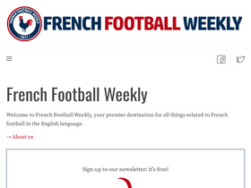 'frenchfootballweekly.com' screenshot