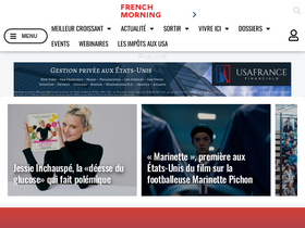 'frenchmorning.com' screenshot
