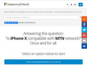 'frequencycheck.com' screenshot