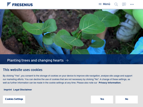 'fresenius.com' screenshot