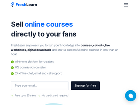 'freshlearn.com' screenshot