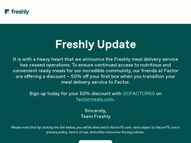 'freshly.com' screenshot