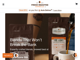 'freshroastedcoffee.com' screenshot
