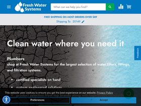 'freshwatersystems.com' screenshot