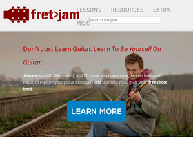 'fretjam.com' screenshot