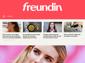 'freundin.de' screenshot