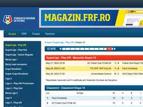 'frfotbal.ro' screenshot