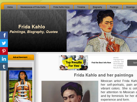 'fridakahlo.org' screenshot