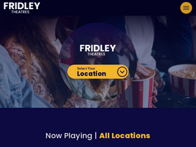 'fridleytheatres.com' screenshot