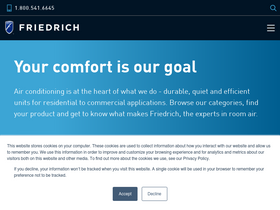 'friedrich.com' screenshot