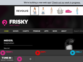 'friskyradio.com' screenshot