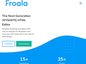 'froala.com' screenshot