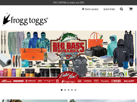 'froggtoggs.com' screenshot