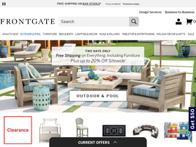'frontgate.com' screenshot