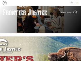 'frontier-justice.com' screenshot