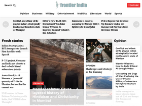 'frontierindia.com' screenshot