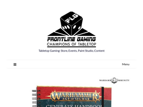 'frontlinegaming.org' screenshot