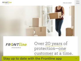 'frontlineinsurance.com' screenshot