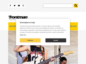 'frontman.cz' screenshot