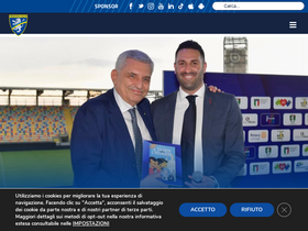 'frosinonecalcio.com' screenshot