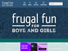 'frugalfun4boys.com' screenshot