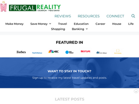 'frugalreality.com' screenshot