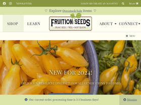 'fruitionseeds.com' screenshot