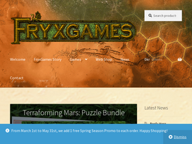'fryxgames.se' screenshot