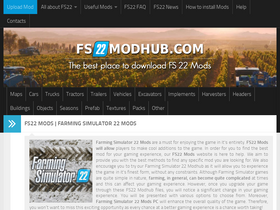 'fs22modhub.com' screenshot
