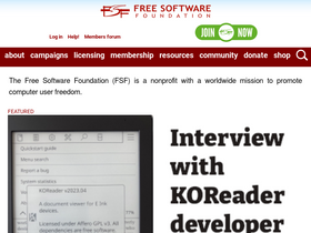 'fsf.org' screenshot