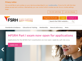 'fsrh.org' screenshot