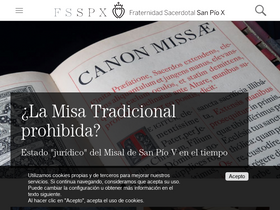 'fsspx-sudamerica.org' screenshot