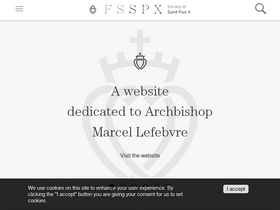 'fsspx.org' screenshot
