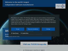'fuchs.com' screenshot