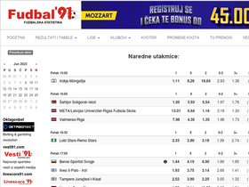 'fudbal91.com' screenshot