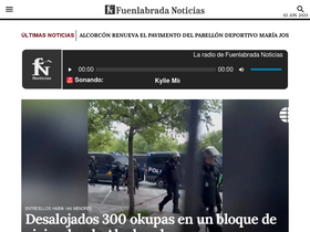 'fuenlabradanoticias.com' screenshot