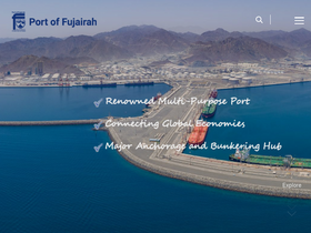 'fujairahport.ae' screenshot