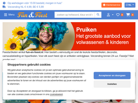 'fun-en-feest.nl' screenshot