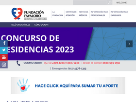 'fundacionfavaloro.org' screenshot