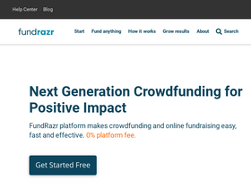 'fundrazr.com' screenshot