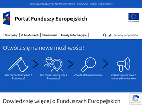 'funduszeeuropejskie.gov.pl' screenshot