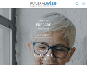 'funeralwise.com' screenshot